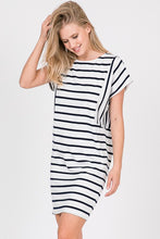 Load image into Gallery viewer, HAILEY OFF WHITE STRIPE DRESS