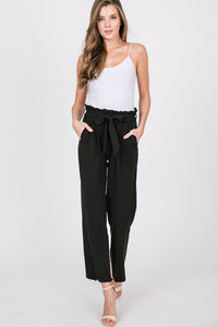 MANDY BELTED FLARE PANTS
