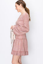 Load image into Gallery viewer, LOIS SPARKLE MAUVE DRESS