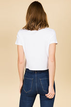 Load image into Gallery viewer, ARIA WHITE CROP TOP
