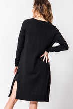Load image into Gallery viewer, SHELBY BLACK LONG CARDIGAN SWEATER