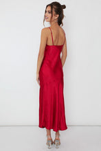 Load image into Gallery viewer, DONNA SATIN MIDI DRESS