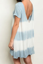 Load image into Gallery viewer, KAY BLUE & IVORY DRESS