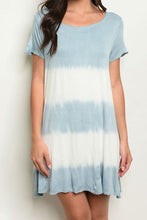 Load image into Gallery viewer, KAY BLUE & IVORY DRESS