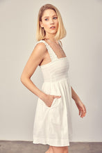 Load image into Gallery viewer, BILLY SMOCKED RUFFLE DETAIL DRESS