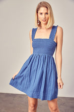 Load image into Gallery viewer, BILLY SMOCKED RUFFLE DETAIL DRESS