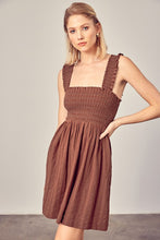Load image into Gallery viewer, BILLY SMOCKED RUFFLE DETAIL DRESS