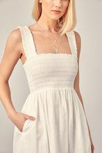 Load image into Gallery viewer, BILLY SMOCKED RUFFLE DETAIL DRESS
