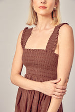 Load image into Gallery viewer, BILLY SMOCKED RUFFLE DETAIL DRESS