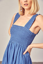 Load image into Gallery viewer, BILLY SMOCKED RUFFLE DETAIL DRESS