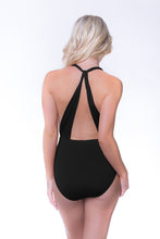 Load image into Gallery viewer, SCARLETT HEART BREAKER BLACK ONE PIECE SWIMSUIT