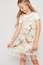 Load image into Gallery viewer, PENELOPE KIDS TIE DIE TAUPE DRESS