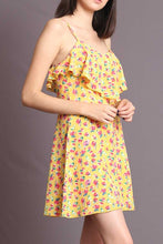 Load image into Gallery viewer, FINLEY YELLOW FLORAL DRESS