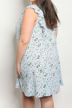 Load image into Gallery viewer, ROSA FLORAL LIGHT BLUE DRESS
