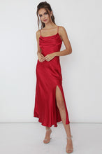 Load image into Gallery viewer, DONNA SATIN MIDI DRESS
