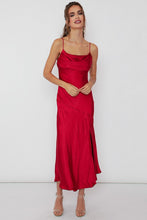Load image into Gallery viewer, DONNA SATIN MIDI DRESS