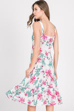 Load image into Gallery viewer, MELANIE FLORAL OFF-WHITE SUN DRESS