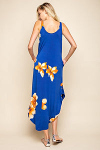 TAMMY FLORAL BLUE MAXI DRESS