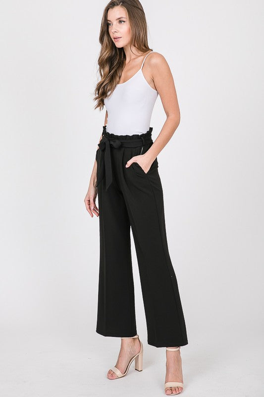 MANDY BELTED FLARE PANTS