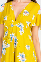 Load image into Gallery viewer, TIFFANY FLORAL PRINT YELLOW ROMPER
