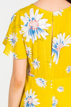 Load image into Gallery viewer, TIFFANY FLORAL PRINT YELLOW ROMPER