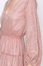 Load image into Gallery viewer, LOIS SPARKLE MAUVE DRESS