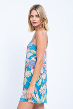 Load image into Gallery viewer, AMY BLUE FLORAL PRINT DRESS