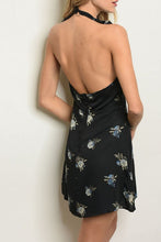 Load image into Gallery viewer, EZRA BLACK FLORAL DRESS