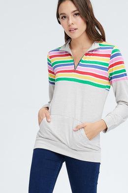 MILA TAUPE PULLOVER