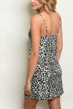 Load image into Gallery viewer, MILO BLUE LEOPARD PRINT DRESS