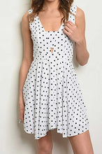 Load image into Gallery viewer, VICKY WHITE POLKA DOT DRESS