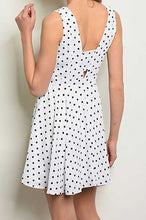 Load image into Gallery viewer, VICKY WHITE POLKA DOT DRESS