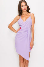 Load image into Gallery viewer, APRIL LAVENDER ASYMMETRICAL DRESS