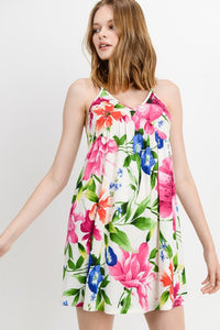 BONNIE OFF WHITE FLORAL DRESS