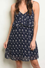 Load image into Gallery viewer, MARIA FLORAL NAVY DRESS