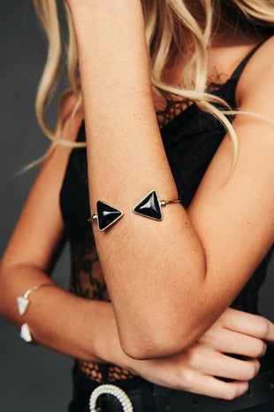 SILVER BLACK BRACELET