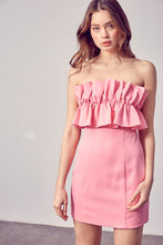 Load image into Gallery viewer, MANDY OPEN SHOULDER RUFFLE DETAIL DRESS