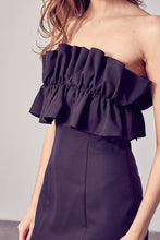 Load image into Gallery viewer, MANDY OPEN SHOULDER RUFFLE DETAIL DRESS