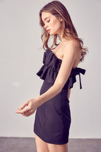 Load image into Gallery viewer, MANDY OPEN SHOULDER RUFFLE DETAIL DRESS