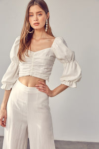 RACHEL RUFFLE RUCH FRONT TOP