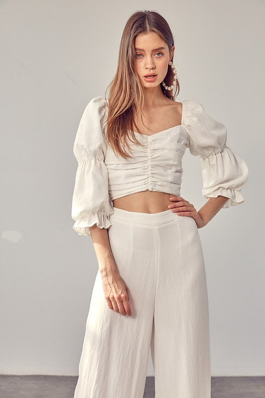 RACHEL RUFFLE RUCH FRONT TOP