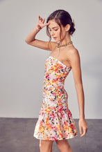 Load image into Gallery viewer, LACY TUBE FLORAL PRINT DRESS