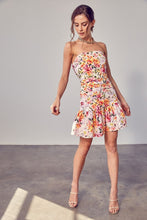 Load image into Gallery viewer, LACY TUBE FLORAL PRINT DRESS