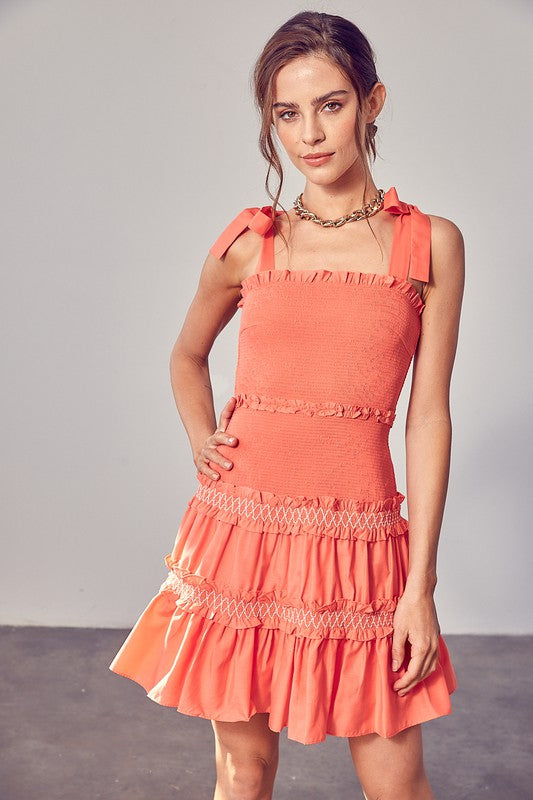 LORI SMOCKED DRESS