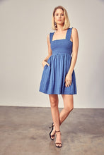 Load image into Gallery viewer, BILLY SMOCKED RUFFLE DETAIL DRESS