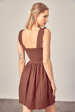 Load image into Gallery viewer, BILLY SMOCKED RUFFLE DETAIL DRESS