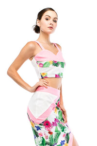 LUCA FLORAL CROP TOP & SKIRT SET