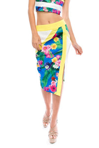 LUCA FLORAL CROP TOP & SKIRT SET