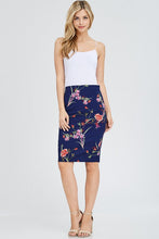 Load image into Gallery viewer, ADDISON FLORAL NAVY SKIRT