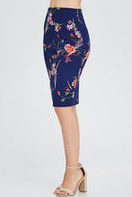 Load image into Gallery viewer, ADDISON FLORAL NAVY SKIRT